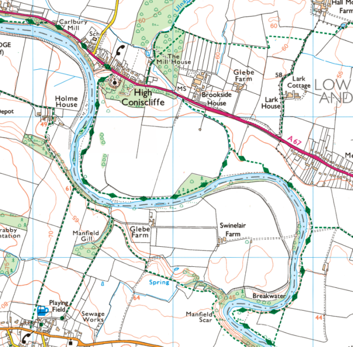 Stages Of A River On An Os Map Quiz Internet Geography