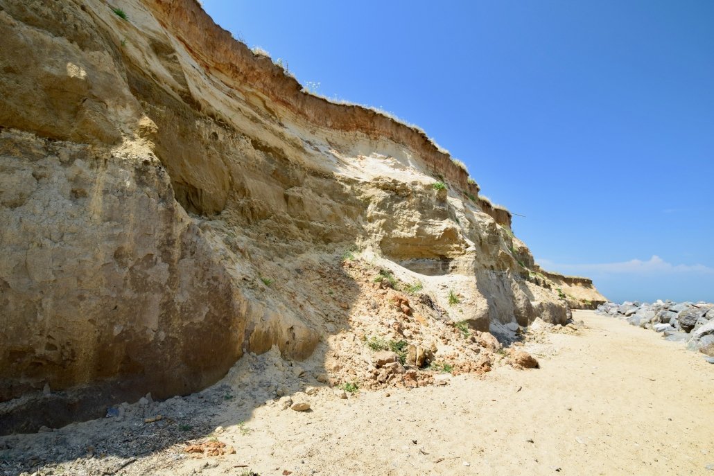Cliff collapse at Happisburgh