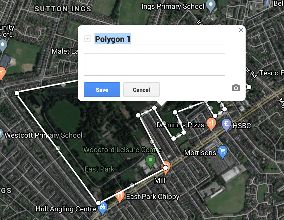 Sketch Map Of My Local Area Google My Maps Project - Mapping My Local Area - Internet Geography