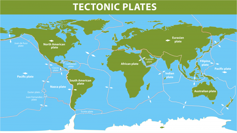 Distribution of earthquakes and volcanoes - Internet Geography