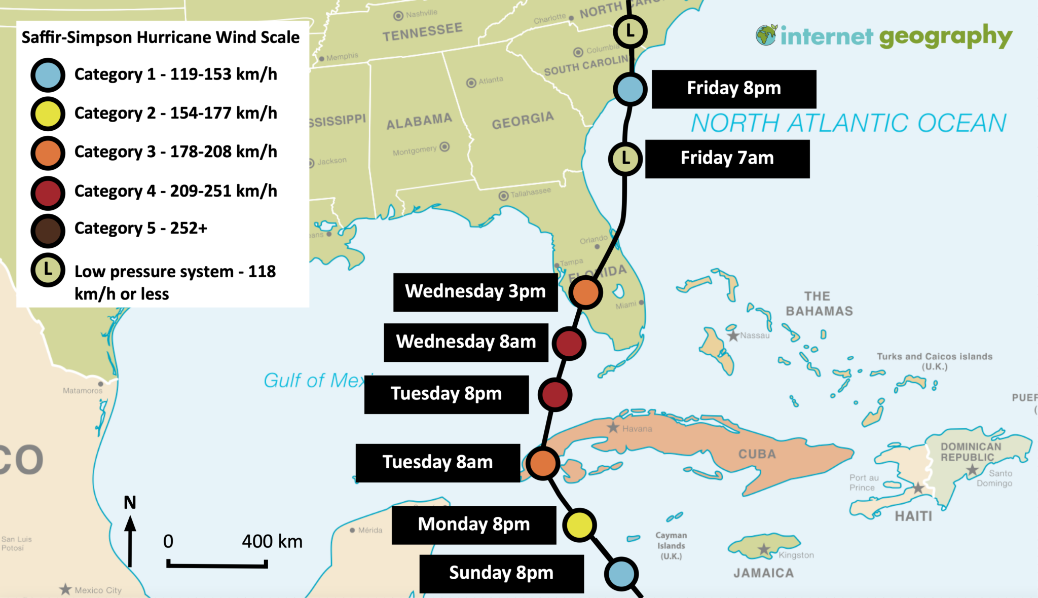 hurricane ian geography case study