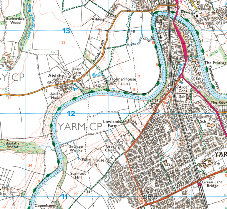 Stages of a River on an OS Map Quiz - Internet Geography