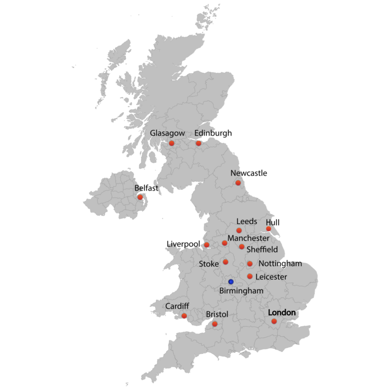 What is the site, situation and connectivity of Birmingham? - Internet ...