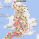 Storm Bert flood warnings map