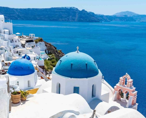 Santorini and the Cycladic sea